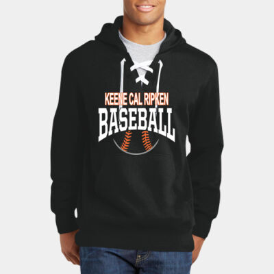 Adult Lace Up Pullover Hooded Sweatshirt Thumbnail